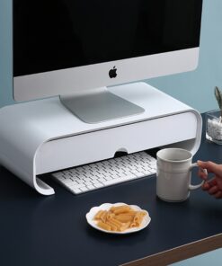 ABS Ergonomic Laptop Stand Desk Organizer Drawer Monitor Bracket