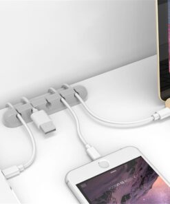 Silicone USB Cable Organizer Earphone Clip Charger Wire Data Line